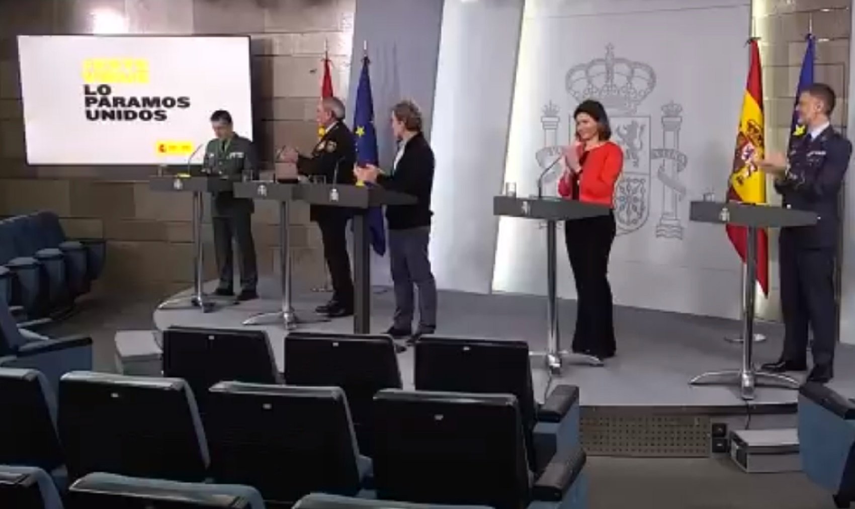 VÍDEO | El cap de la Guàrdia Civil, aplaudit per Simón i la resta del comitè