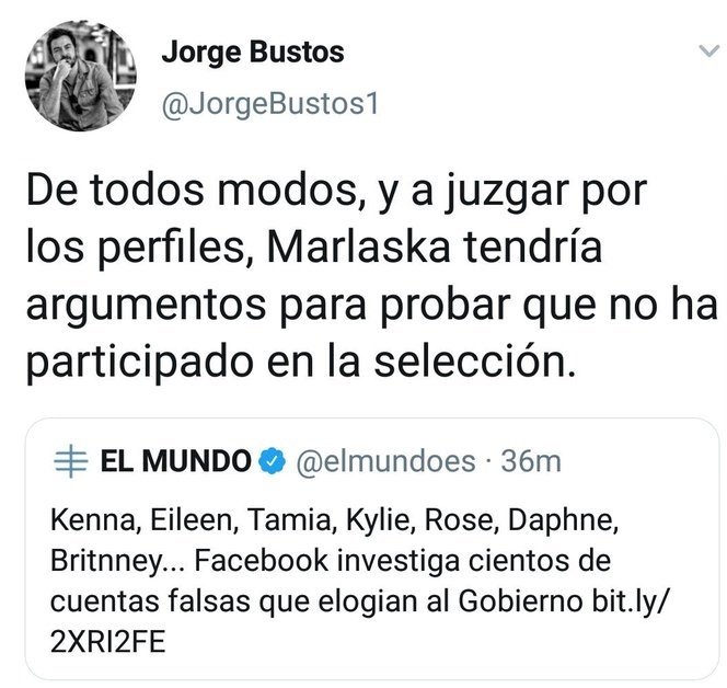 Jorge Bustos tuit