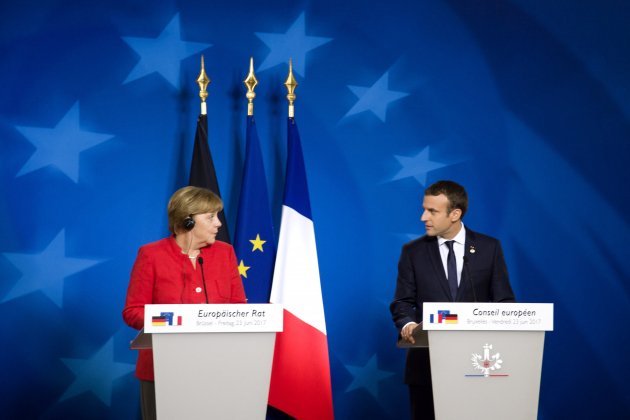Angela Merkel Emmanuel Macron 2019 (Consejo Europeo)