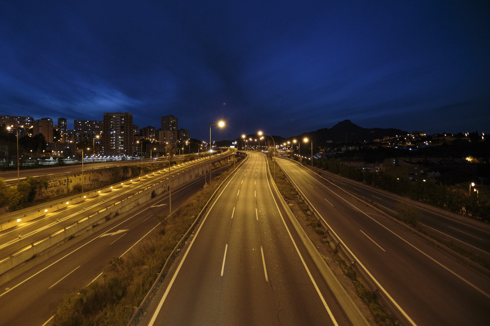 La movilidad en Barcelona cae un 36% respecto a noviembre de 2019