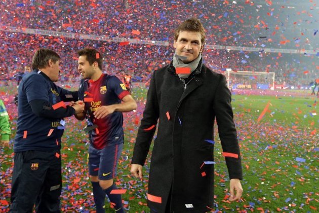 Tito Vilanova Lliga 100 puntos celebracio Barca @FCBarcelona