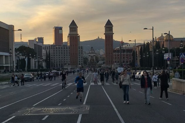 barcelona avinguda maria cristina coronavirus - Anna Falgàs