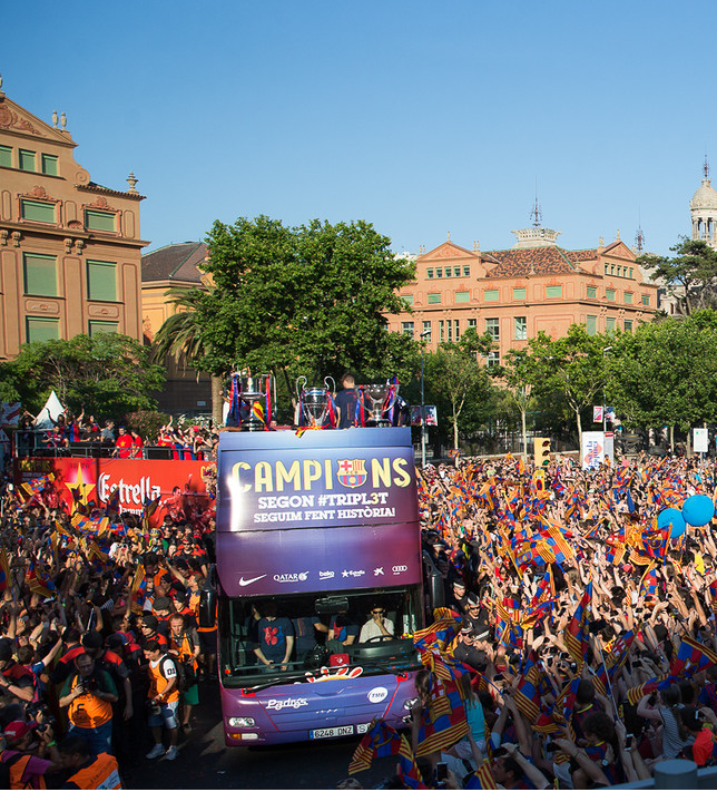 El Barça prepara una mínima rúa para celebrar la Liga