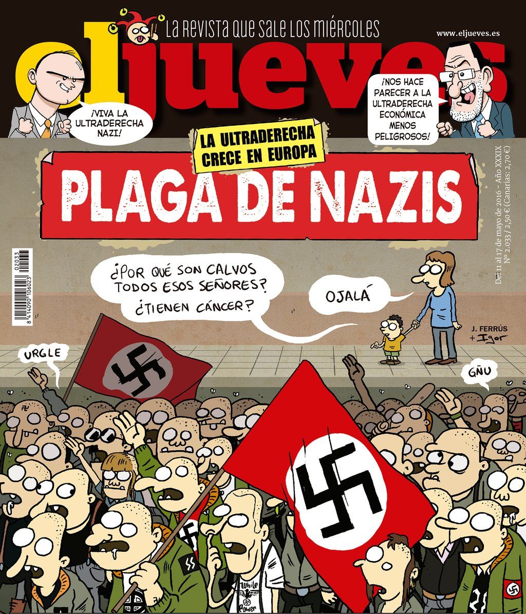 Agredida la directora de 'El Jueves' después de una portada contra neonazis