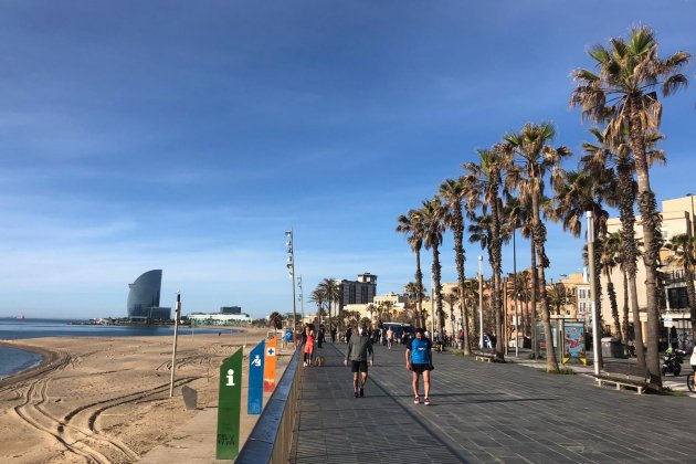 Platja Barceloneta coronavirus   Marina Fernández