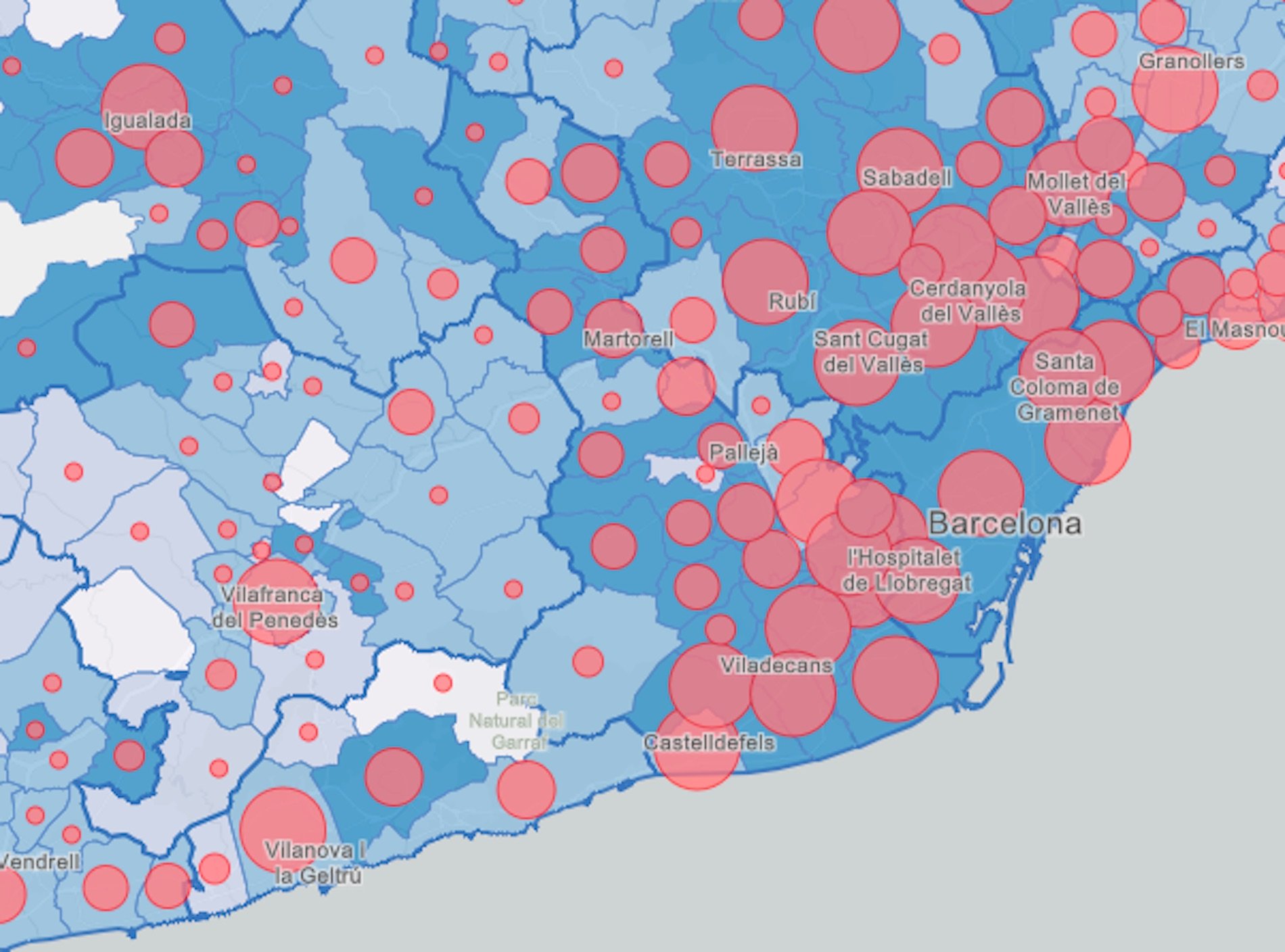 MAP | Coronavirus cases in Catalonia by towns and neighbourhoods