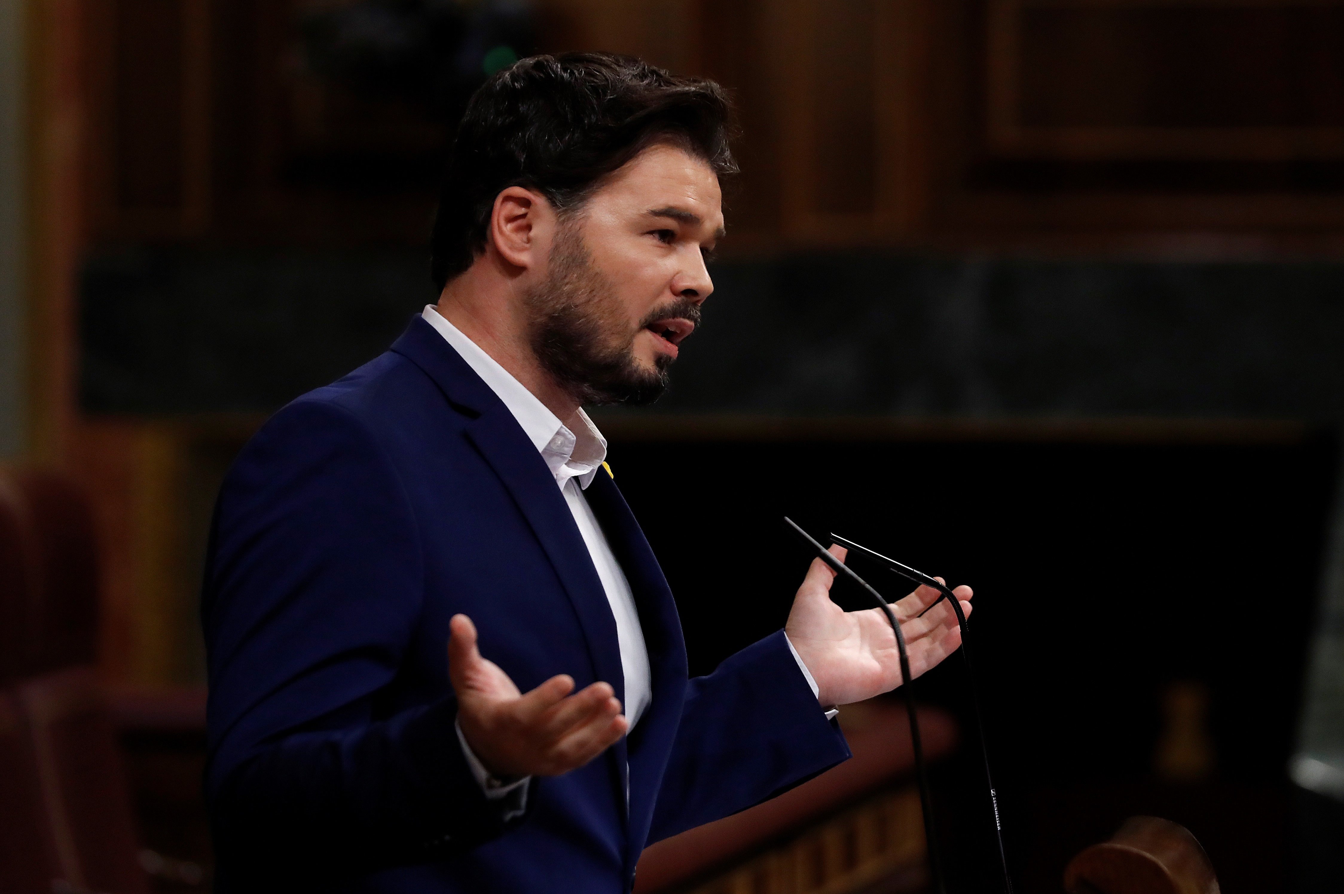 Rufián sube el tono: "Si tan progresistas y dialogantes son, que se note"