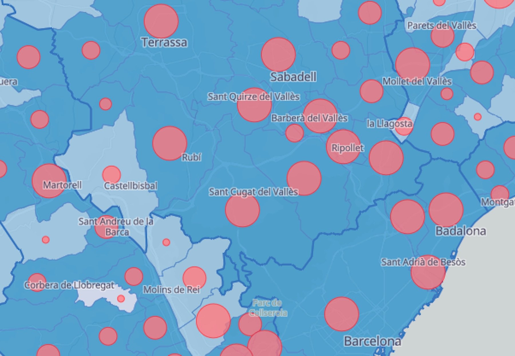 MAPA | Contagios y muertes de coronavirus en Catalunya por municipios y comarcas