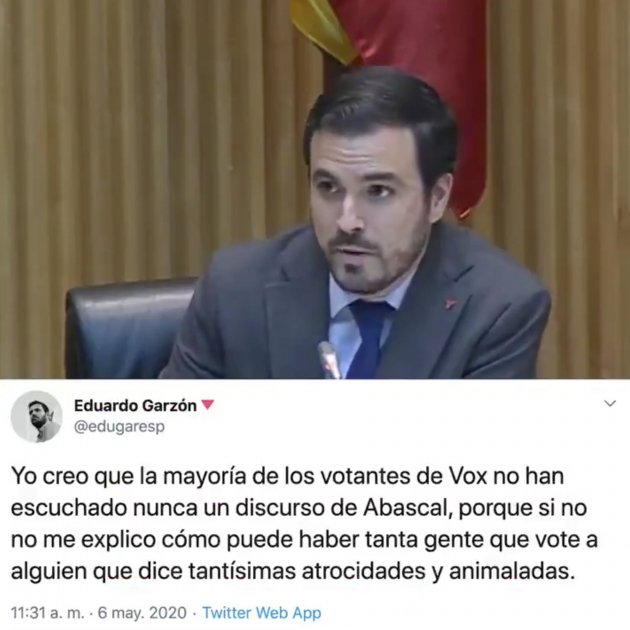 Alberto Garzón tuit germà @jorgenavasalejo