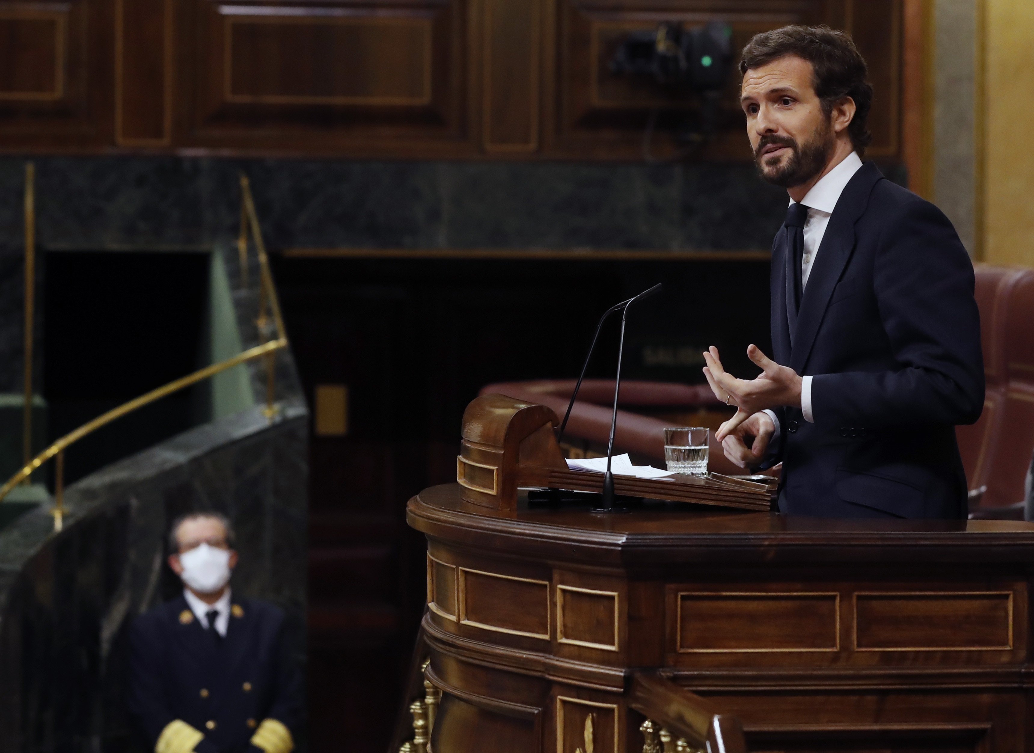 Casado avisa que no tornarà a votar cap pròrroga de l'estat d'alarma