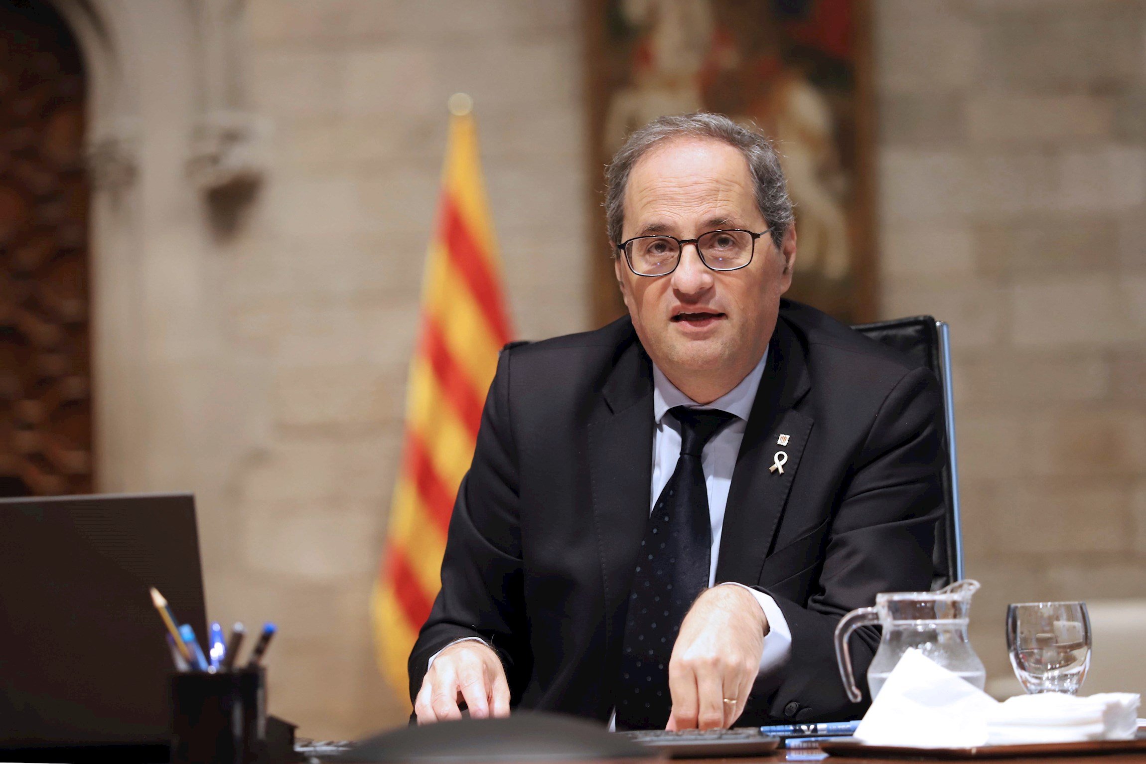 Torra presiona a Sánchez con miles de ERTE impagados a catalanes: "Reclamaremos"