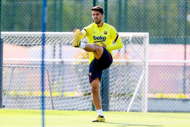 Luis Suarez entrenament Barca FC Barcelona