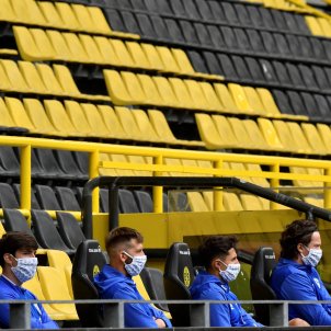 Banqueta coronavirus Schalke Borussia Dortmund Bundesliga EFE Banqueta coronavirus Schalke Borussia Dortmund Bundesliga EFE