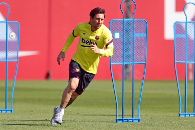 Messi entrenament Barca FC Barcelona