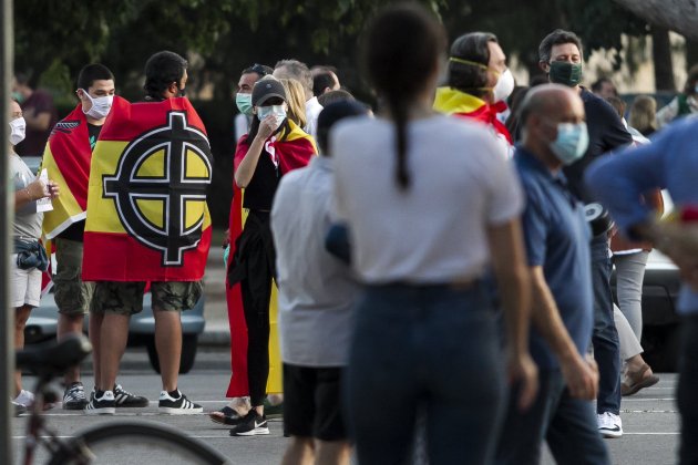 Manifestacio extrema dreta coronavirus Valencia GTRES