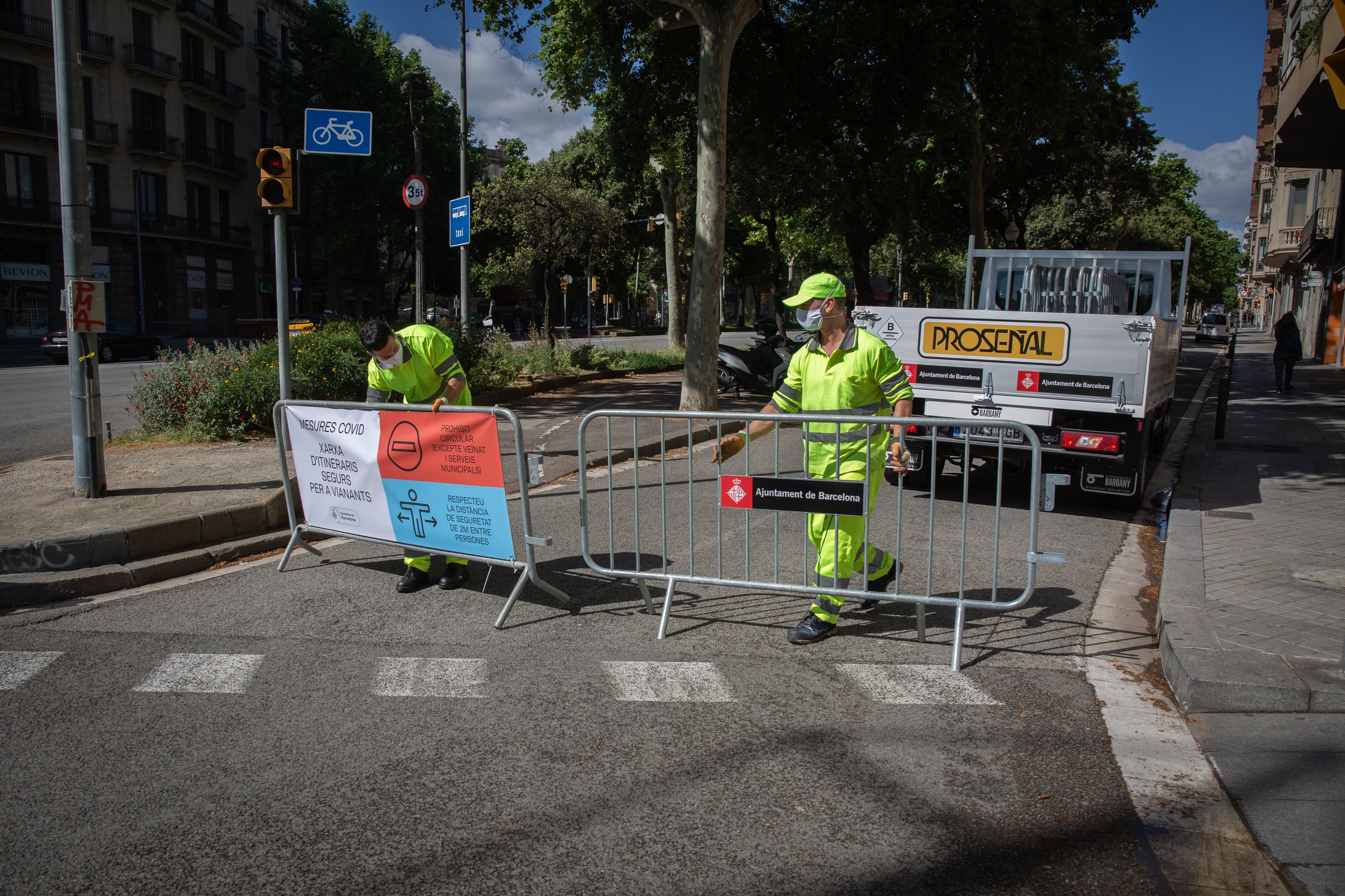 Barcelona tancarà al transit set zones de la ciutat cada cap de setmana