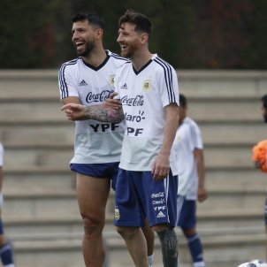 Kun Aguero Leo Messi Argentina seleccio @kunaguero Kun Aguero Leo Messi Argentina seleccio @kunaguero
