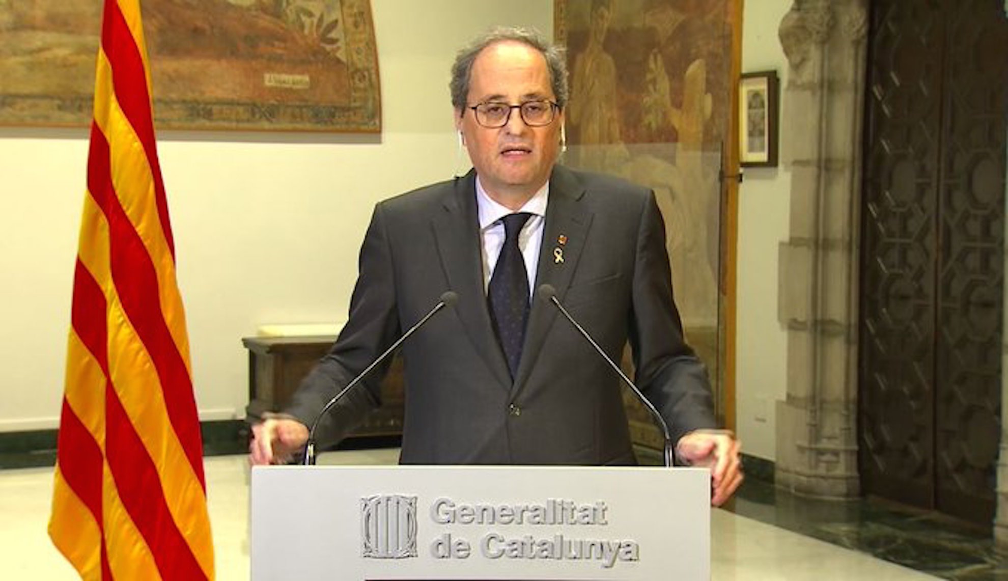 Torra anuncia que presentará mañana a Sanchez un paquete de 40 medidas urgentes