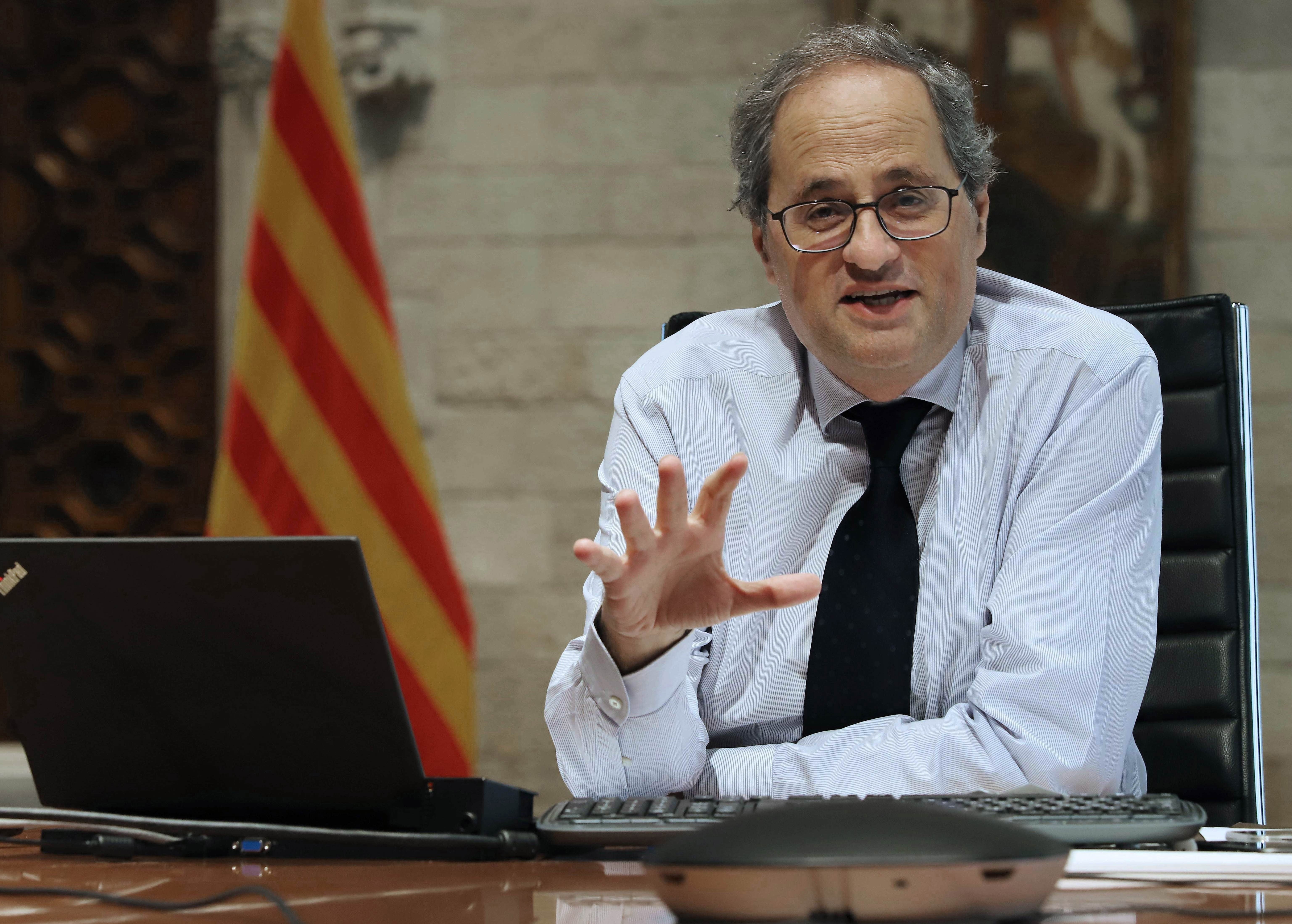 Torra, a Sánchez: "Queremos la autodeterminación y debe devolver competencias"