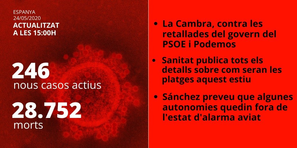 dades espanya 24 maig coronavirus
