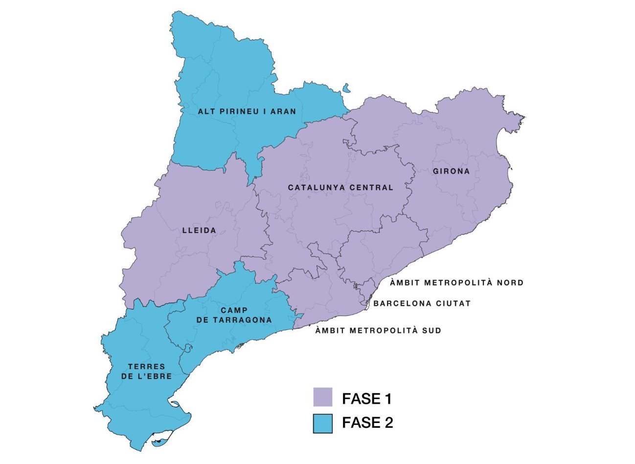 mapa catalunya fases regions sanitaries salut