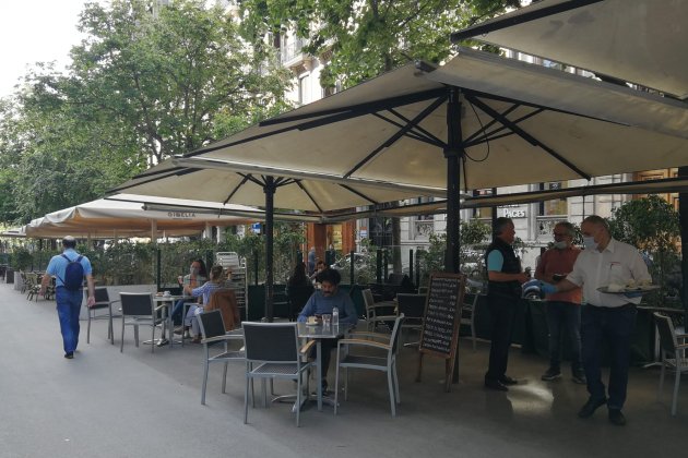 Terrasses Barcelona Rambla catalunta coronavirus fase1 Anna Solé
