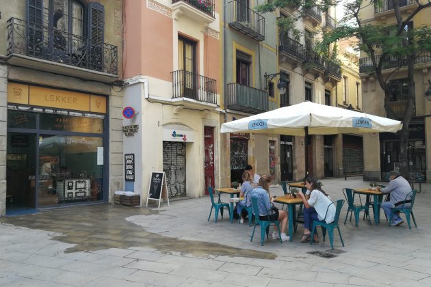 Plaça Pi Barcelona coronavirus   Anna Solé