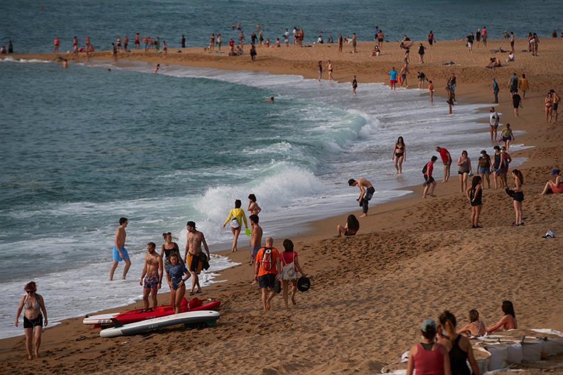 Barcelona trabaja para controlar los accesos a las playas, en fase 2