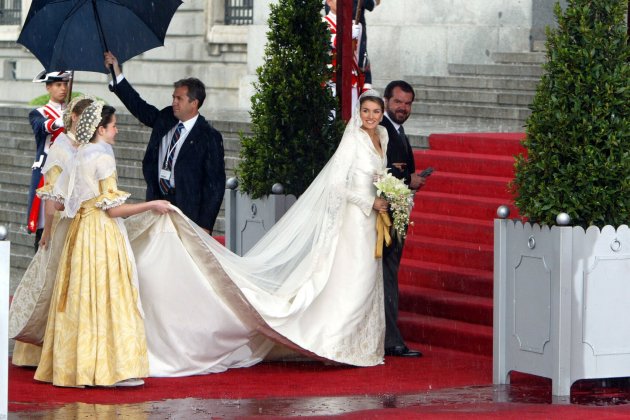 boda leticia lluvia EFE