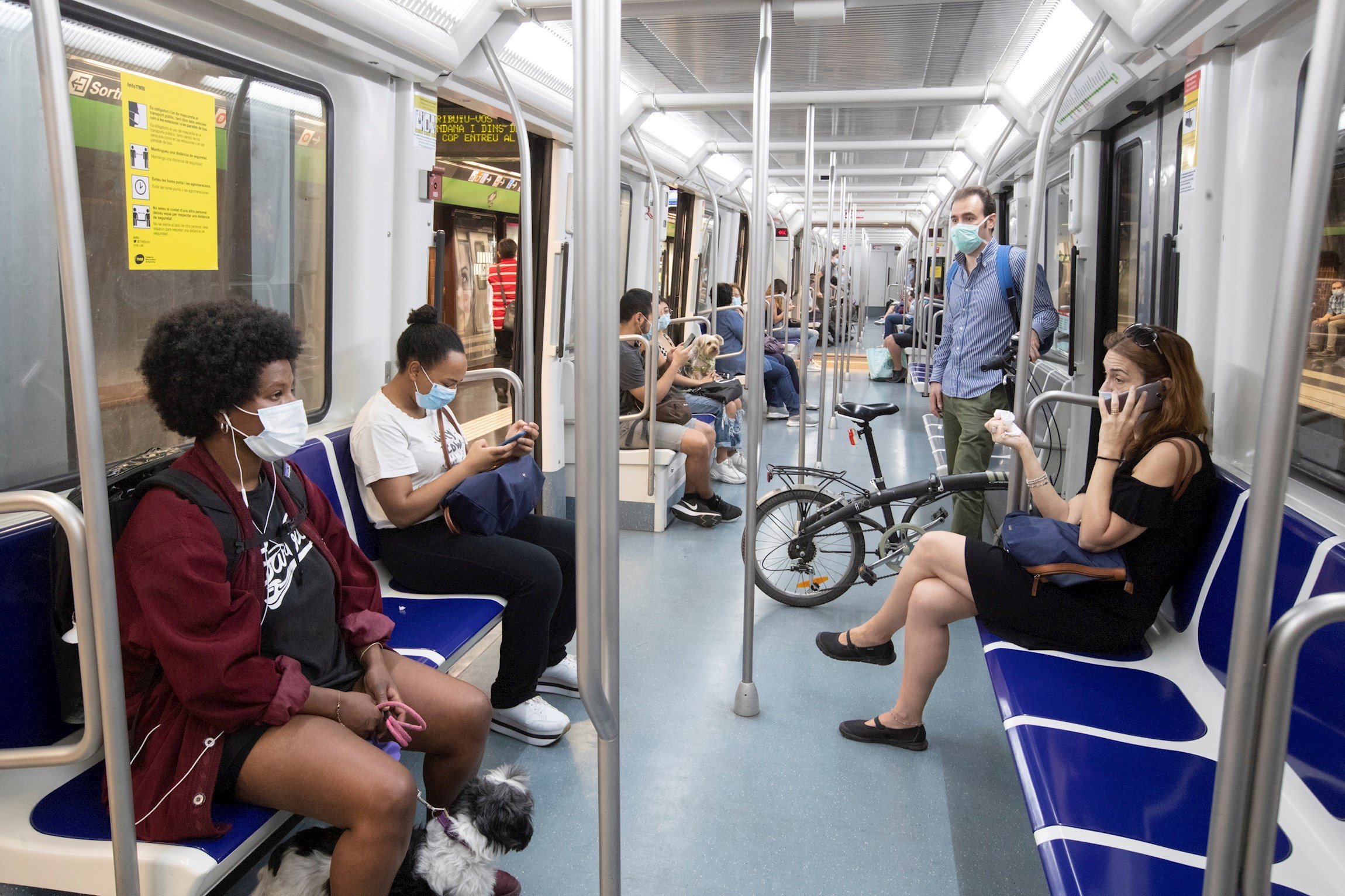 El metro aplica un control inteligente de ventilación para evitar contagios