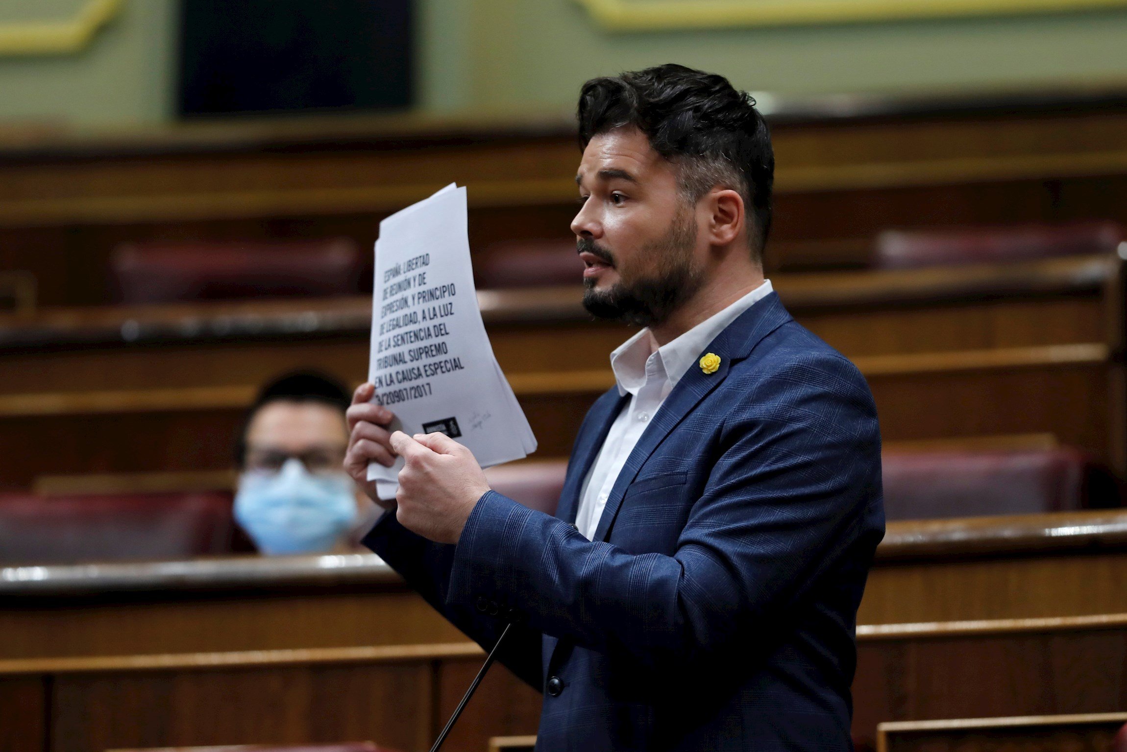 Rufián, a Sánchez: "De los Cobos ja mentia quan enviava nou demòcrates a presó"