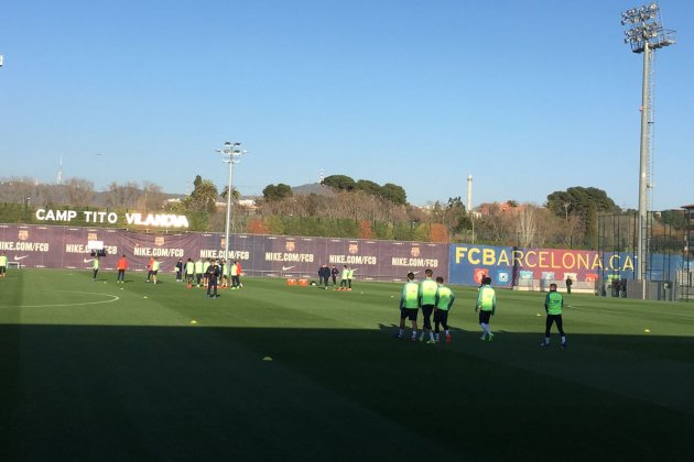 Barça trident entrenament   Bernat Aguilar