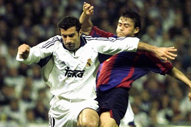 Luis Figo Luis Enrique Reial Madrid Barca @RealMadrid Luis Figo Luis Enrique Reial Madrid Barca @RealMadrid