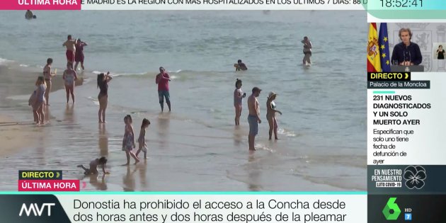 Reporter La Sexta agressió platja