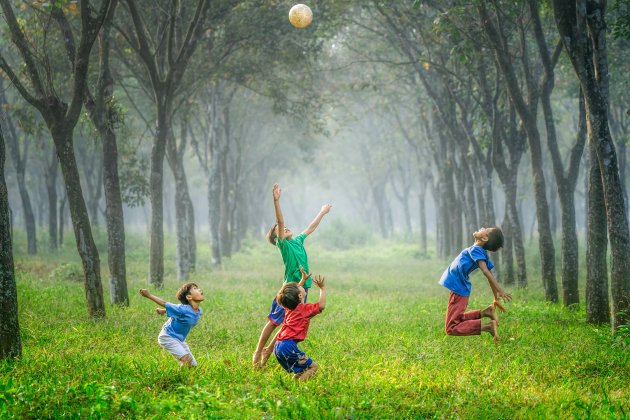 Niños parque