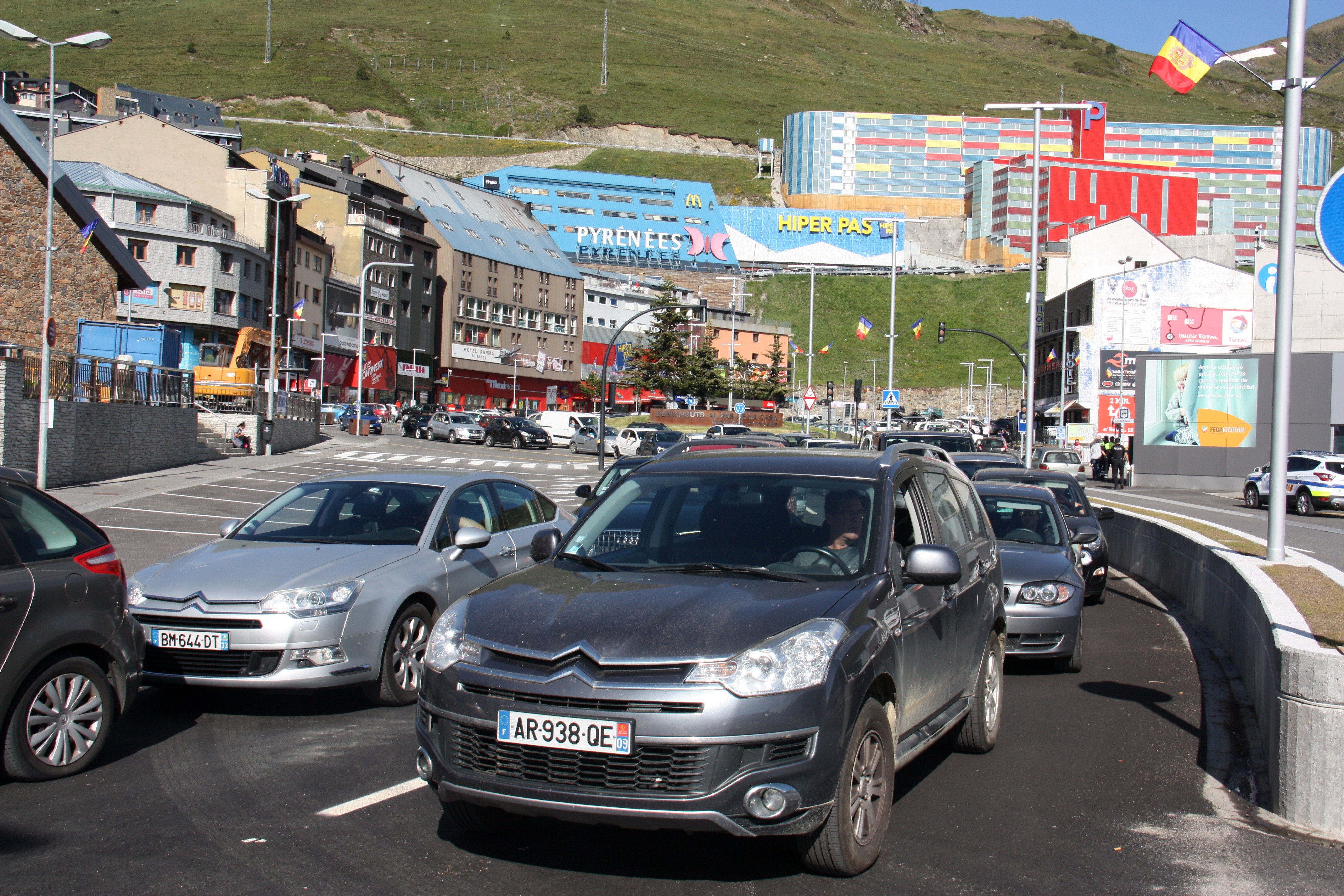 Cues quilomètriques per entrar a Andorra per Pas de la Casa