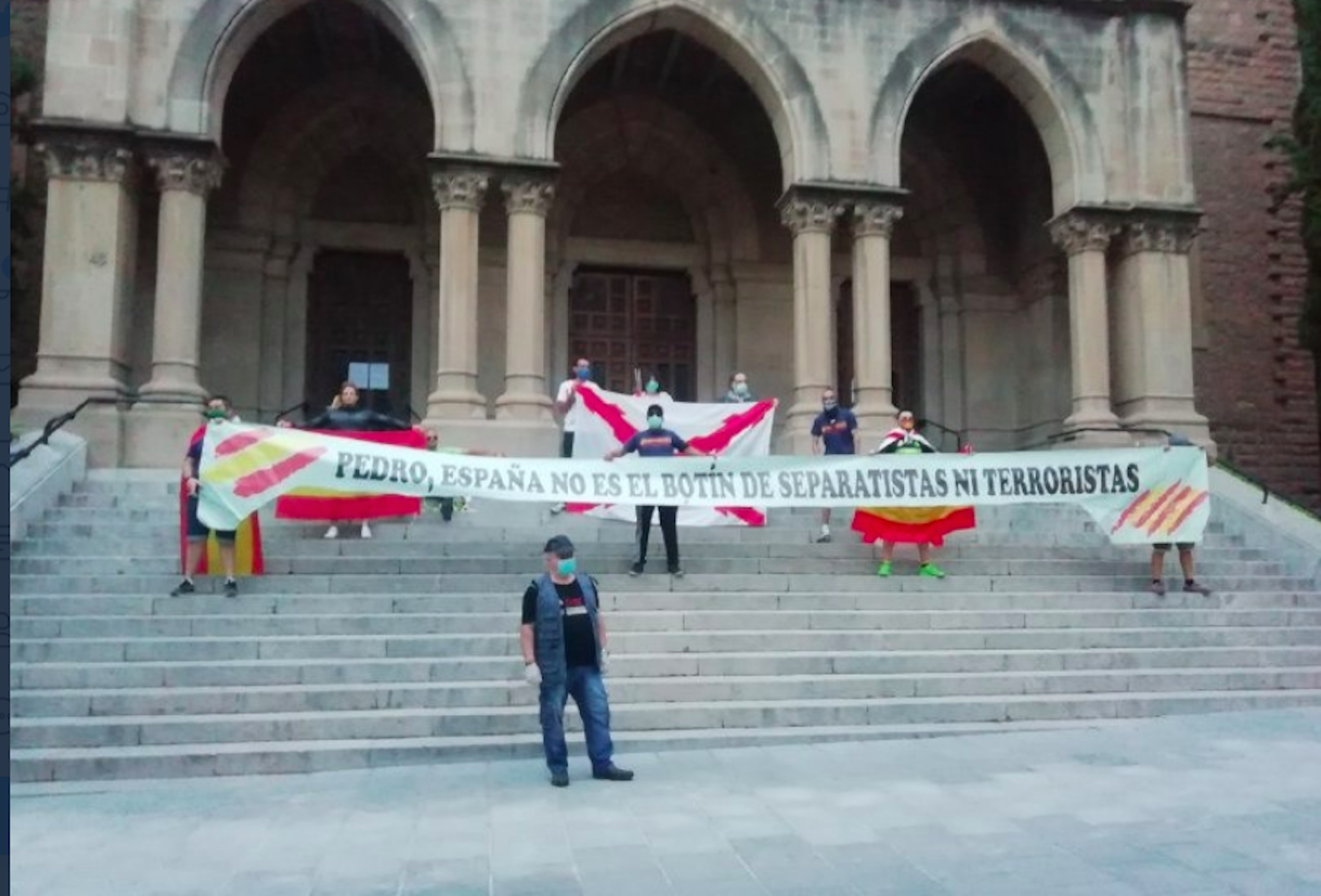 Vox pincha en una concentración en Manresa: sólo 10 personas