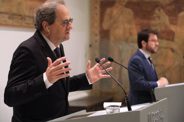 Quim Torra Pere Aragonès Jordi Bedmar