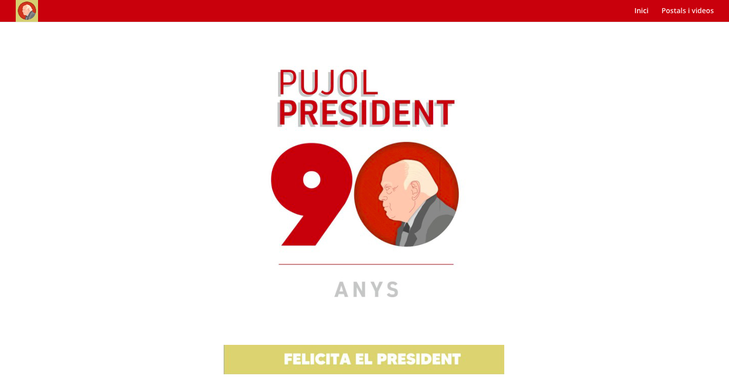 Amigos de Jordi Pujol abren una web para felicitarlo por su 90 aniversario