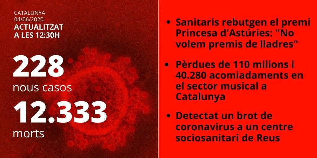dades catalunya 4 juny coronavirus