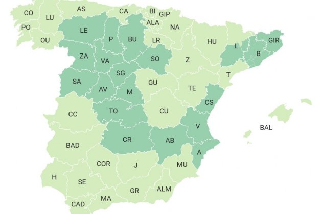 mapa fase 2 i 3 espanya 