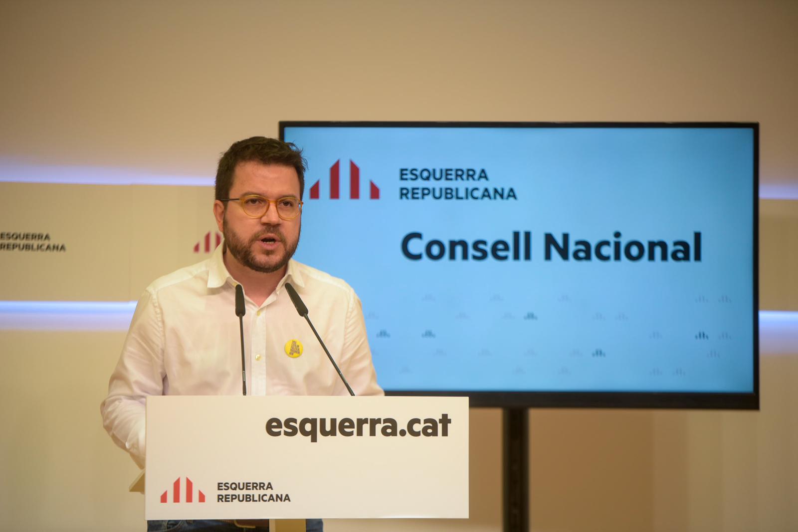 Aragonès a Sánchez: "A ERC no ens tindrà al costat, ens tindrà de cara"