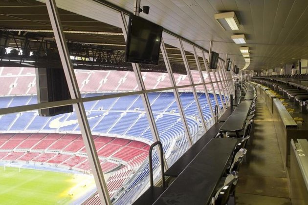 Camp Nou tribuna premsa Barca FC Barcelona