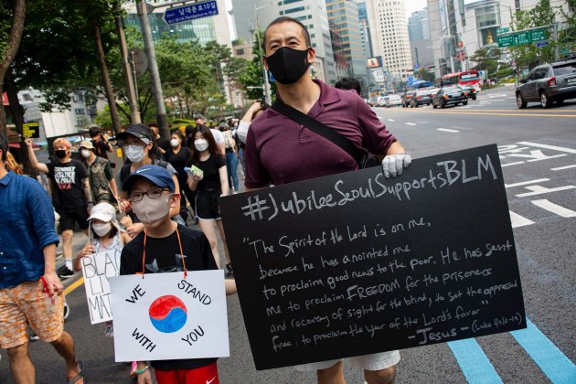 geroge floyd protesta corea del sud efe