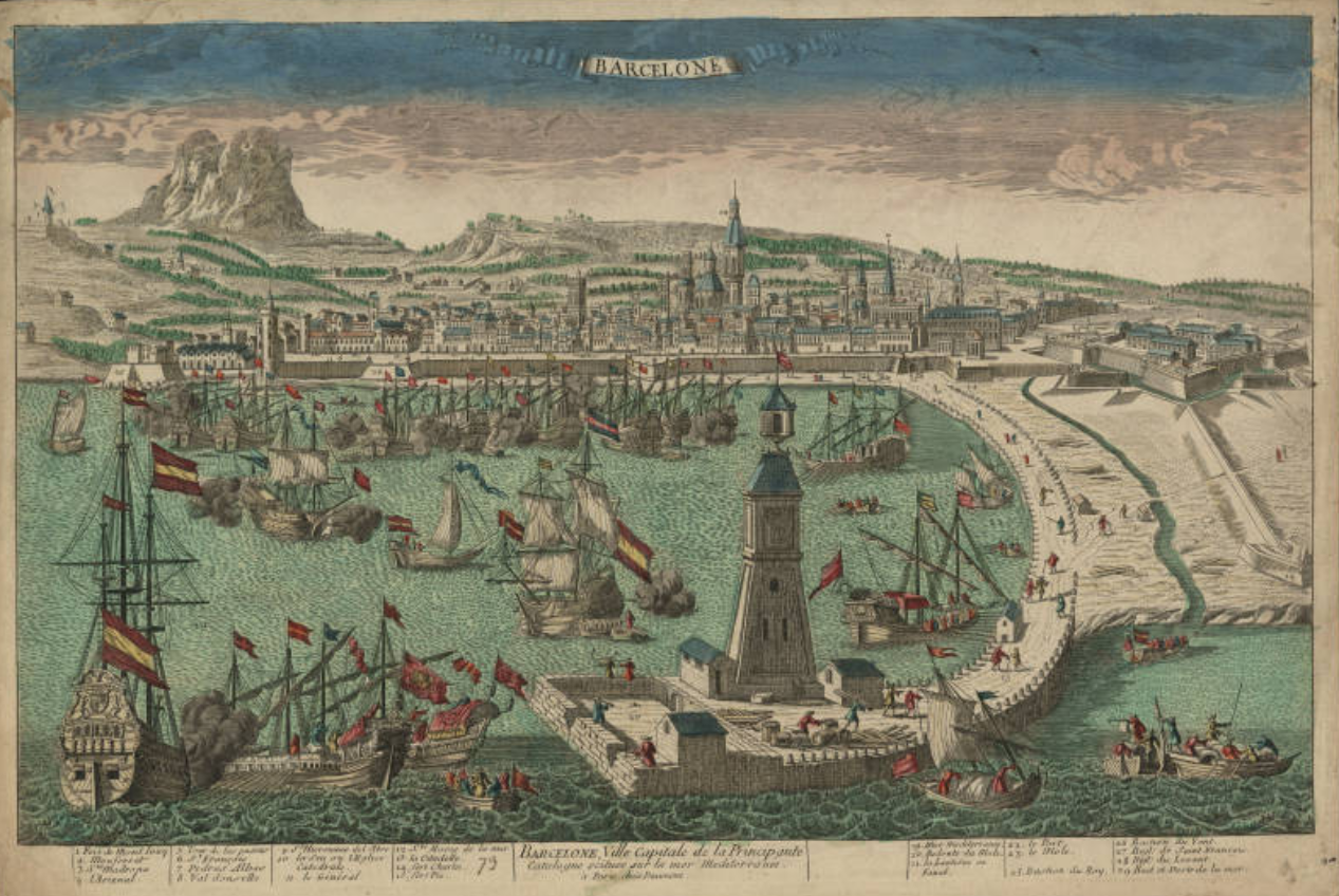 Vista de Barcelona (1767). Font Cartoteca de Catalunya