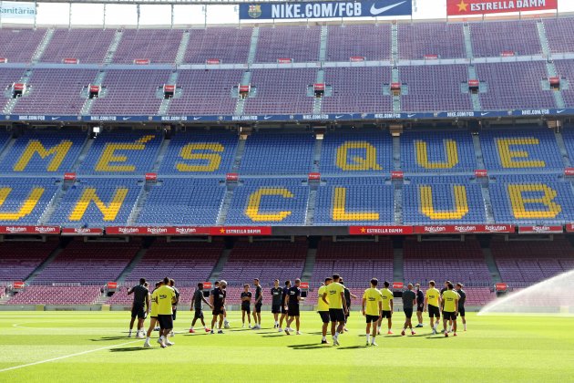Barca entrenament Camp Nou FC Barcelona Barca entrenament Camp Nou FC Barcelona