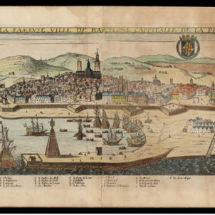 El Consell de Cent s'implica en la Revolució dels Segadors. Vista de Barcelona (1645). Font Cartoteca de Catalunya