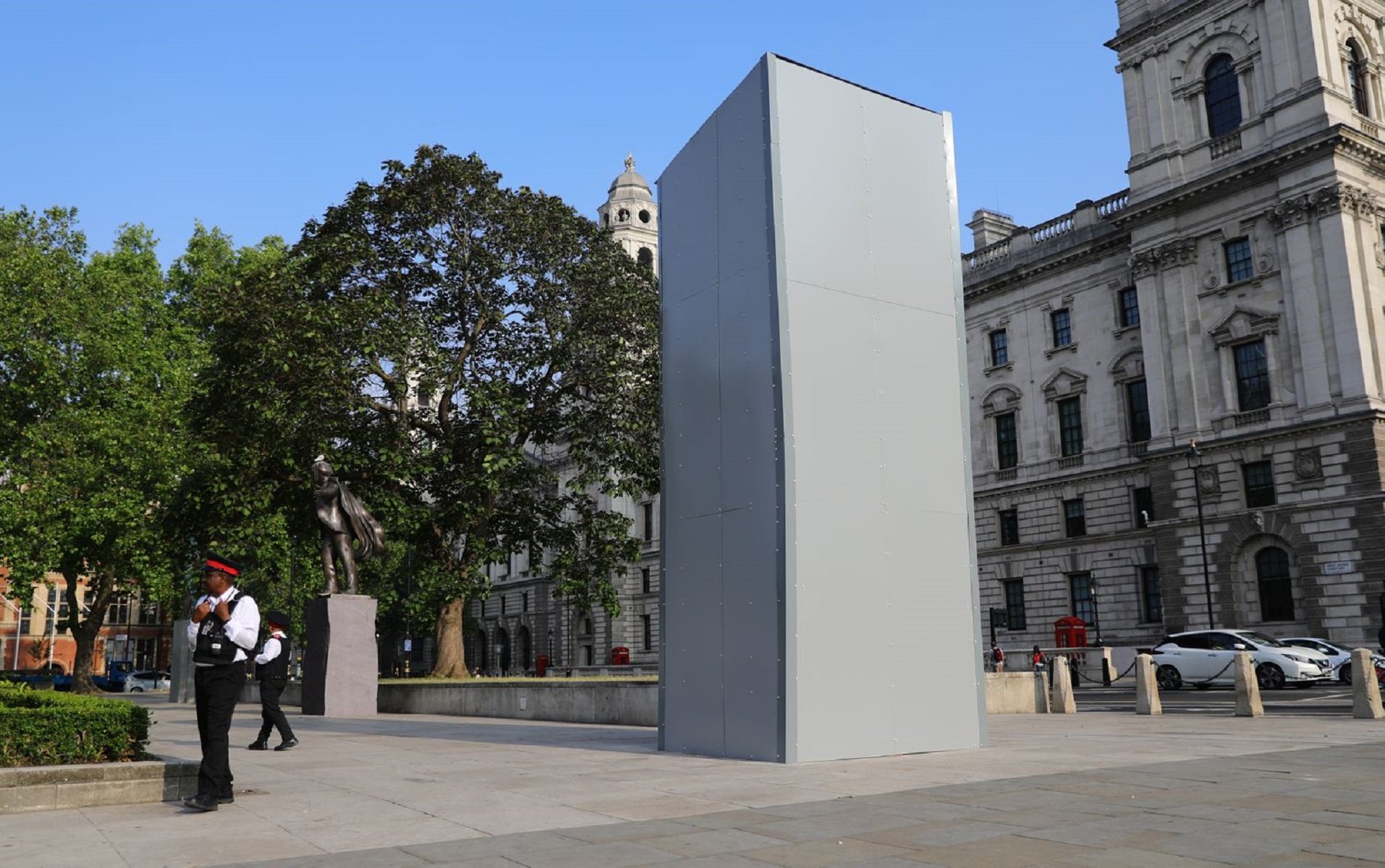 Així han blindat l'estàtua de Churchill a Londres per les protestes