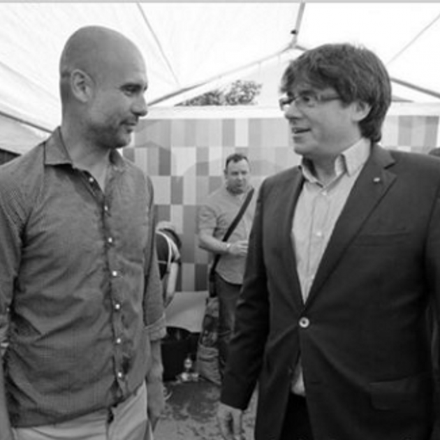 Guardiola Puigdemont Facebook