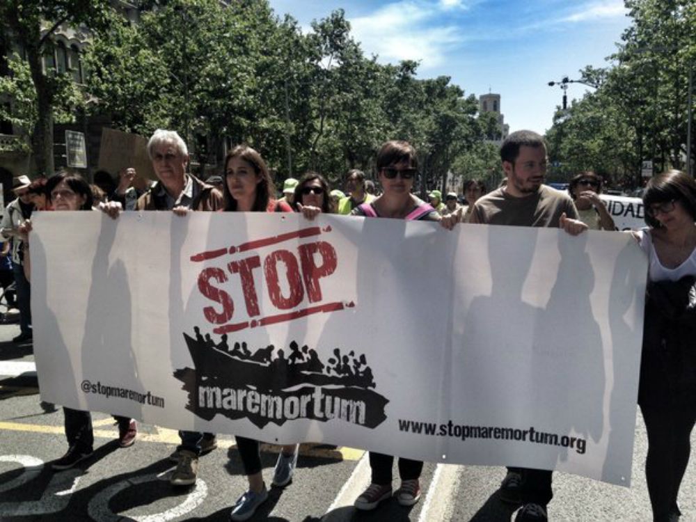 Barcelona se moviliza por "los refugiados sin refugio"